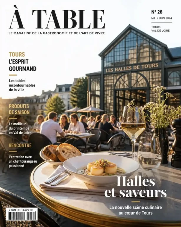 Terrasse du restaurant La Maison des Halles à Tours