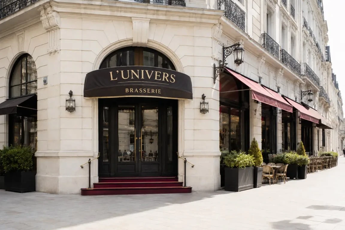 L’univers tours restaurant : vue éditoriale de la brasserie L’Univers à Tours