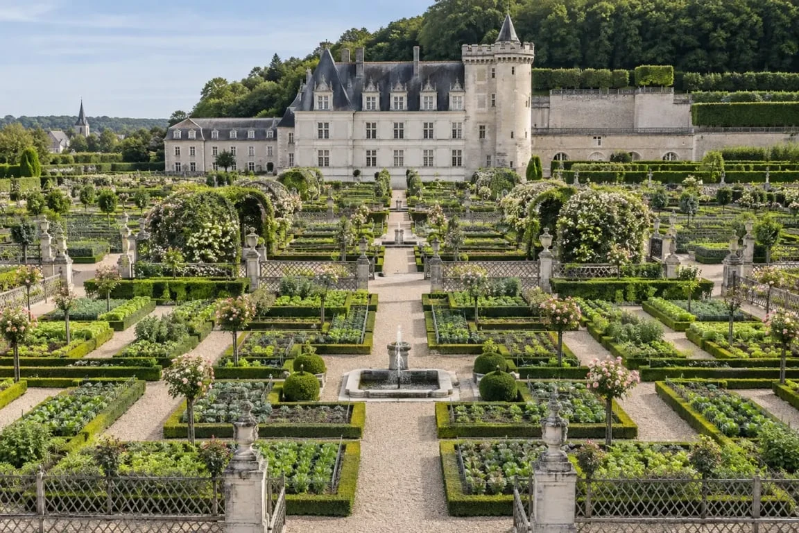 Château près de Tours à visiter : jardins Renaissance de Villandry