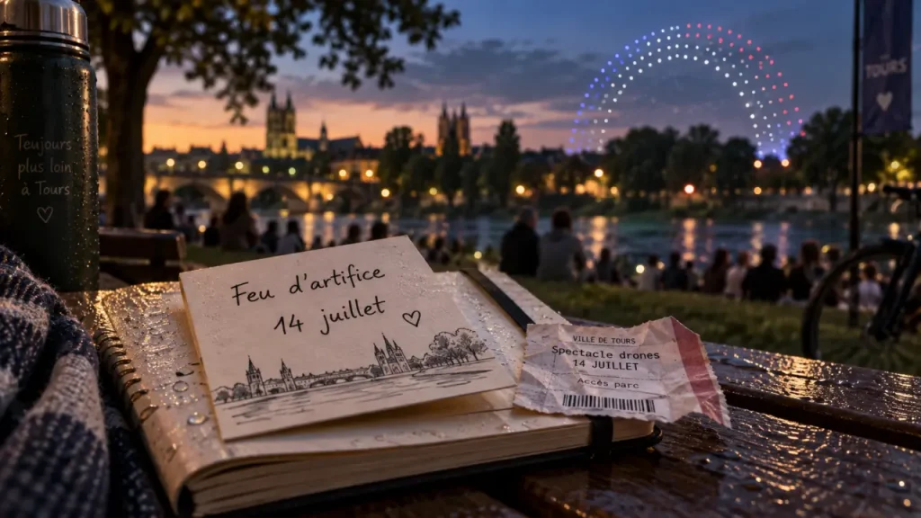 Feu d'artifice Tours : lieu, horaire, maintien avant de partir