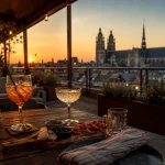 Restaurant la belle vue tours : rooftop 5e étage, vue 360°